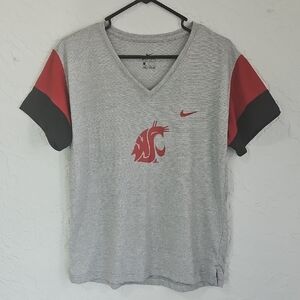 Nike Dri-Fit Washington State University/WSU Ladies V-Neck Tee | Size Large